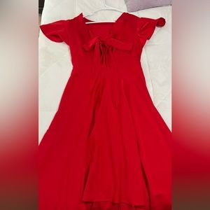 Amazon Red Midi Dress